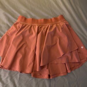 lululemon court rival high rise tennis skirt pink